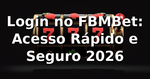 Login no FBMBet: Acesso Rápido e Seguro 2026 1 Login no FBMBet: Acesso Rápido e Seguro 2026